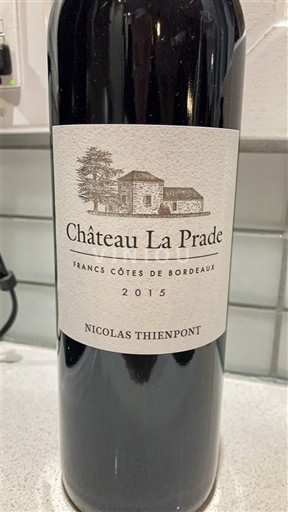 Bordéus Francs-Côtes-de-Bordéus Château La Prade 2015