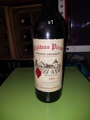 Bordeaux Montagne-saint-émilion Château Piron 2006