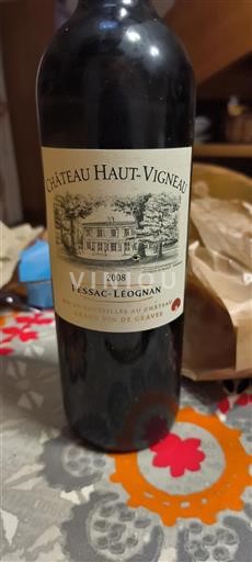 Bordeaux Pessac-Léognan Château Haut-Vigneau 2008