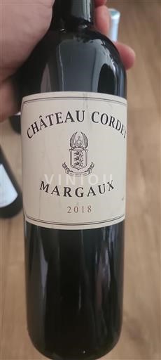 Bordeaux Margaux Chateau Cordet 2018