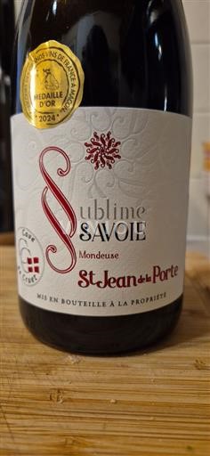 Savoie and Bugey Mondeuse St Jean de la Porte Sublime Savoie 2023