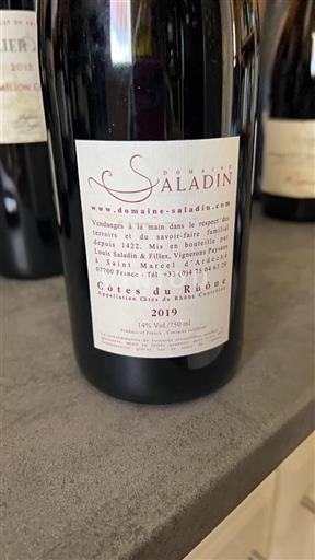 Thung lũng Rhône Côtes-du-rhône Domaine Saladin 2019