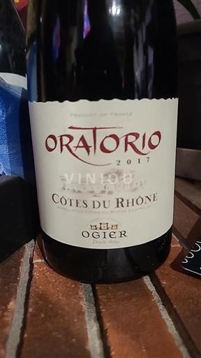 Rhônedalen Côtes du Rhône Ogier Oratorio 2017