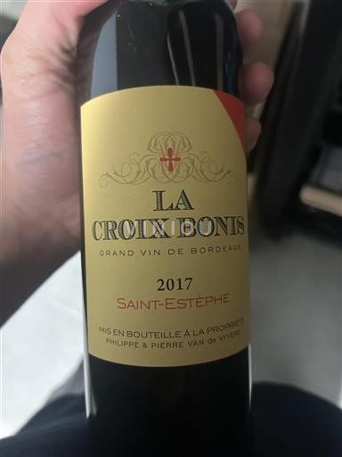 Bordeaux Saint-Estèphe La Croix Bonis 2017