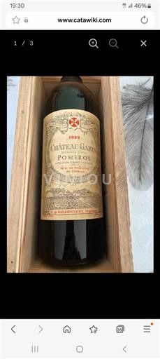 Bordeaux Pomerol Chateau Gazin 1969