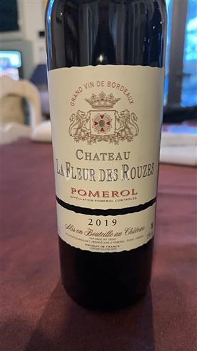 Bordeaux Pomerol Château La Fleur des Rouzes 2019