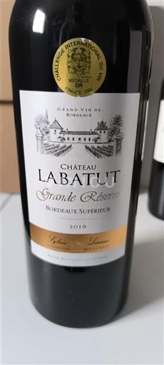 Bordeaux Bordeaux Supérieur Château Labatut Grande Réserve 2019