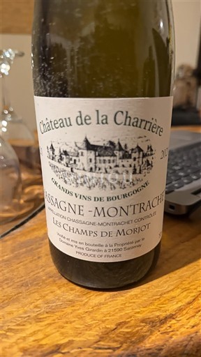 Borgogna Chassagne-Montrachet Château de la Charrière Les Champs de Morjot 2021