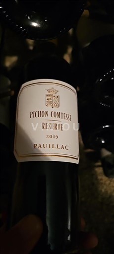 Bordeaux Pauillac Pichon Comtesse Réserve 2019