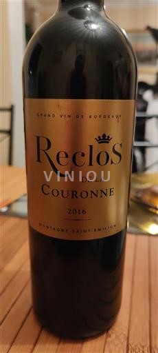 Bordeaux Montagne-Saint-Émilion Reclos de la Couronne 2016