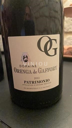 Korsika Patrimonio Domaine Orenga de Gaffory 2022