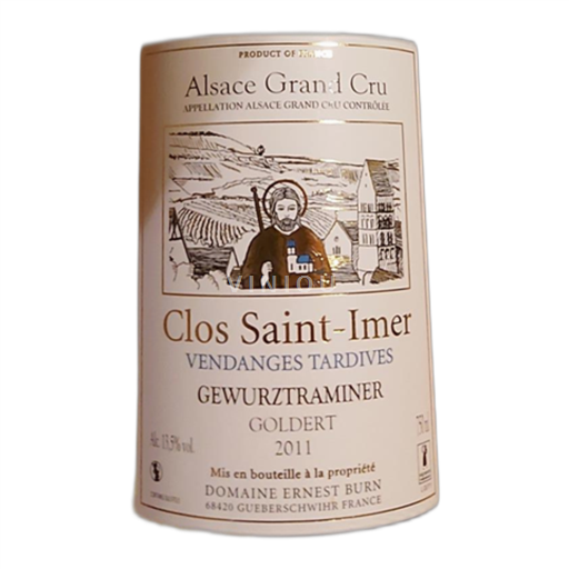 Alsacia Gewurztraminer Domaine Ernest Burn Clos Saint-Imer Goldert Grand Cru 2011