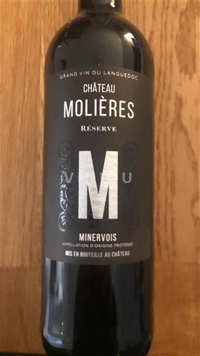 Linguadoca Minervois Château Molières Réserve 2022
