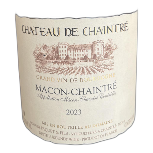 Bourgogne Mâcon et mâcon-villages Château de Chaintré 2023