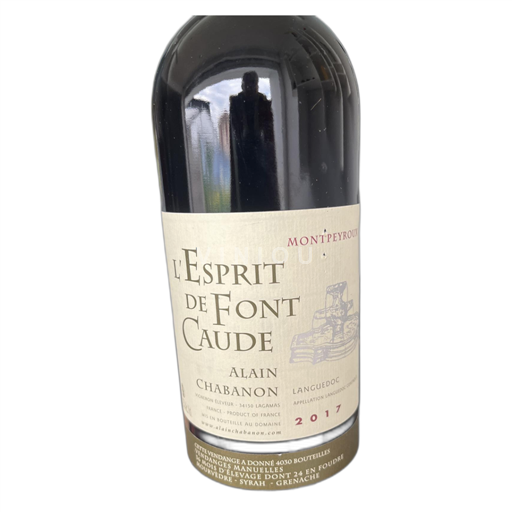 Languedoc Alain Chabanon L'Esprit de Font Caude 2017