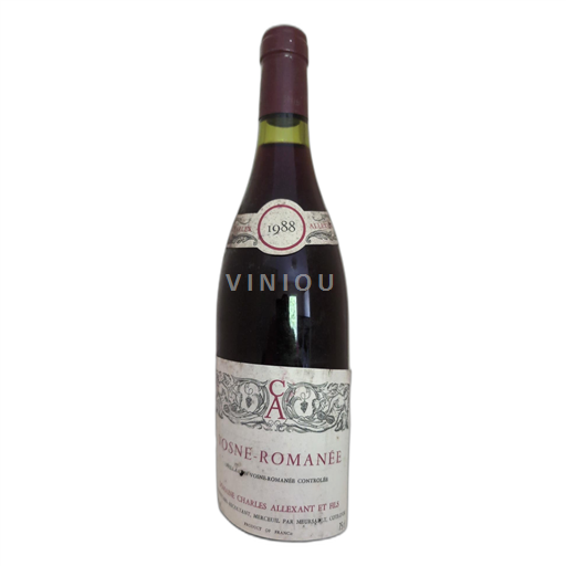 Bourgogne Vosne-romanée Domaine Charles Allexant et Fils 1988