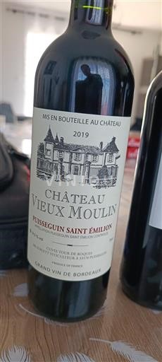 Bordeaux Puisseguin-Saint-Émilion Château Vieux Moulin Tour de Roques 2019