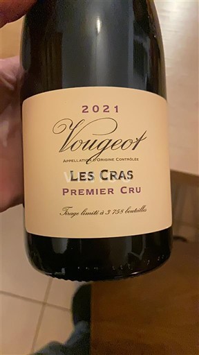 Burgundy Vougeot Premier Cru Les Cras 2021