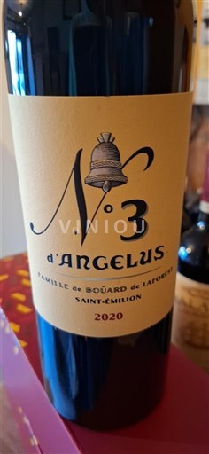 Bordeaux Saint-Émilion Château Angélus N° 3 d'Angélus 2020