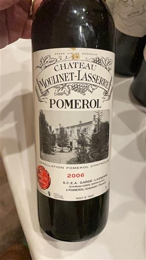 Wine Pomerol Moulinet Lasserre - 2010 - Reviews, Advice, Ageing