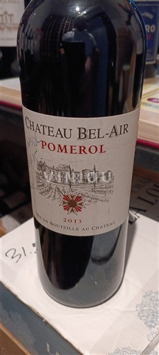 Bordeaux Pomerol Chateau Bel-Air 2013