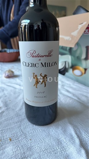 Bordeaux Pauillac Clerc Milon Pastourelle 2018