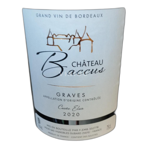 Bordeaux Graves Château Baccus Élise 2020