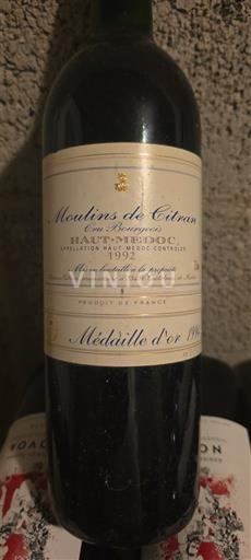 Bordeaux Haut-Médoc Moulins de Citran 1992