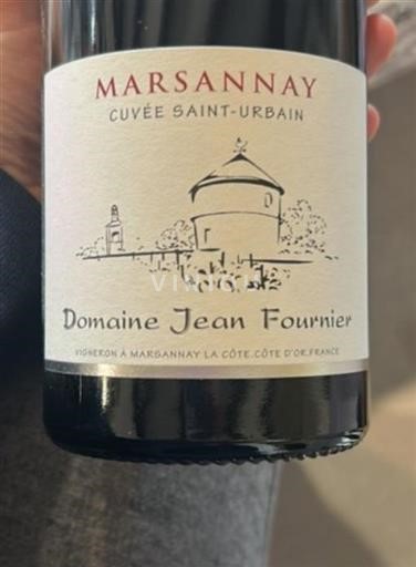 Bourgondië Marsannay Domaine Jean Fournier Saint-Urbain Niet-geïntegreerd