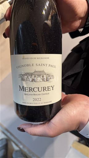 Bourgogne Mercurey Vignoble Saint Paul 2022