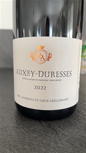 Burgundija Auxey-Duresses ERIC Florence et Lucie Guillemard 2022