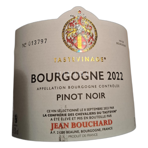 Bourgogne Jean Bouchard Tastevinage 2022