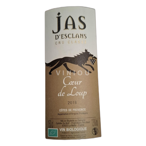 Provansa Côtes-de-Provence Domaine du jas d esclans Cœur de loup 2018