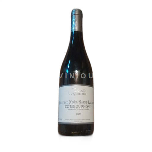 Vin Rouge sec Château Noël Saint Laurent 2021 France Vallée du Rhône Côtes-du-rhône AOC