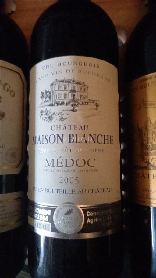 Bordeaux Médoc Château Maison Blanche 2005