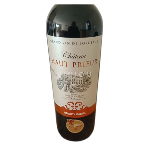 Bordeaux Blaye-Côtes-de-Bordeaux Château Haut Prieur  2022