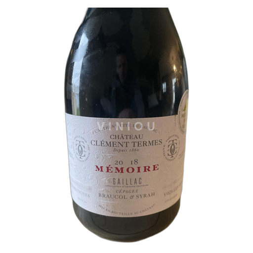 Alsácia Não especificado Château Clément Termes Mémoire 2018
