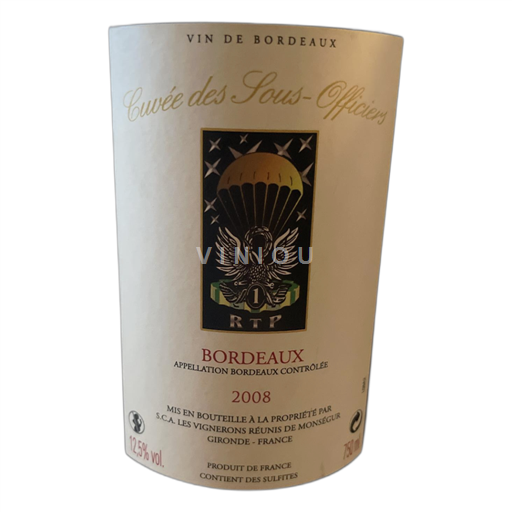 Bordeaux Cuvée des Sous-Officiers 2008