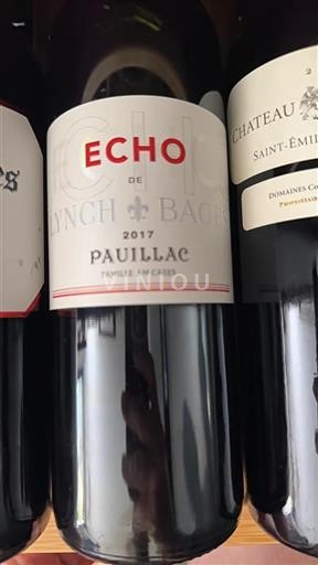 Bordeaux Pauillac Château Lynch-Bages Echo de Lynch-Bages 2017