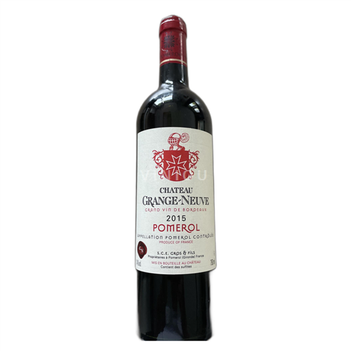 Bordeaux Pomerol Château Grangeneuve 2015