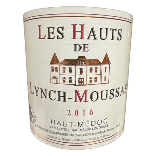 Bordeaux Haut-Médoc Lynch-Moussas Les Hauts de Lynch-Moussas 2016