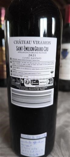 Bordéus Saint-Émilion Grand Cru Château Viramon Gaspard 2021