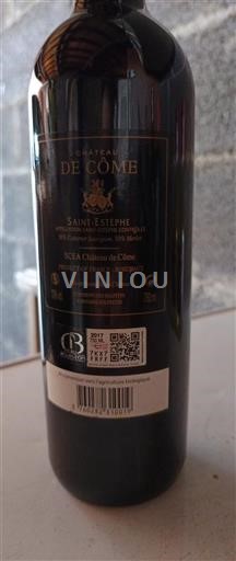 Burdeos Saint-Estèphe Chateau de Côme 2017