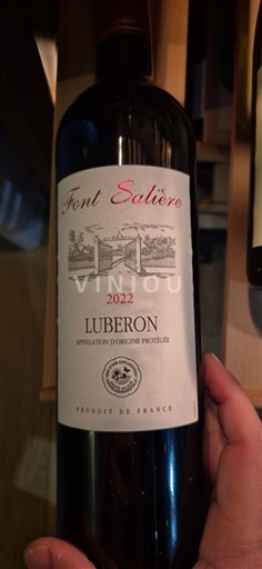 Wines Rouge sec Font Salière 2022 France Rhône Valley Luberon AOC