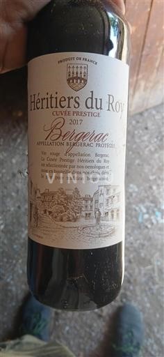 Vin Rouge sec Cuvée Prestige Héritiers du Roy 2017 France Sud-Ouest Bergerac AOC