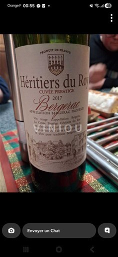 Zuidwest-Frankrijk Bergerac Héritiers du Roy Prestige 2017