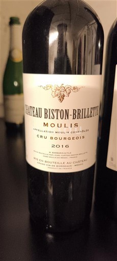 Bordeaux Moulis-en-Médoc Château Biston-Brillette 2016