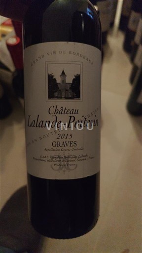 Bordeaux Graves Château Lalande-Poitevin 2015