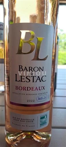 Burdeos Bordeaux Baron de Lestac 2022
