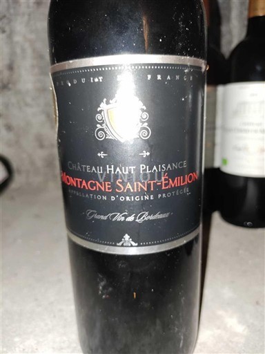 Bordeaux Montagne-saint-émilion Château Haut Plaisance 2018